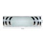 Oldie Metal Flush Mount Wall Light (White)