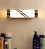 Metal Flush Mount Wall Light (White)