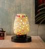 Dorian Multicolour Glass Shade Table Lamp With Metal Base