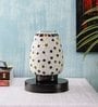 Dorian Multicolour Glass Shade Table Lamp With Metal Base