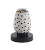 Dorian Multicolour Glass Shade Table Lamp With Metal Base
