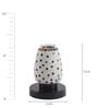 Dorian Multicolour Glass Shade Table Lamp With Metal Base