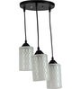 Groovy White Glass Cluster Hanging Light