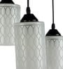 Groovy White Glass Cluster Hanging Light