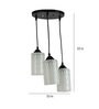 Groovy White Glass Cluster Hanging Light