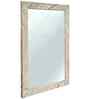 White Glass Bathroom Wall Mirror