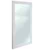White Glass Bathroom Wall Mirror