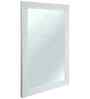 White Glass Bathroom Wall Mirror
