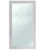 White Glass Bathroom Wall Mirror
