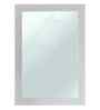 White Glass Bathroom Wall Mirror