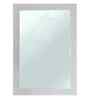 White Glass Bathroom Wall Mirror