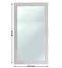 White Glass Bathroom Wall Mirror