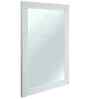 White Glass Bathroom Wall Mirror