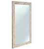 White Glass Marble Finish Mirror