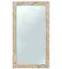 White Glass Marble Finish Mirror