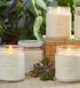 White Glass Musk Aroma Scented Candles
