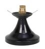 White Glass Shade Table Lamp With Iron Base
