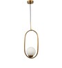 Paxton White Glass Hanging Light