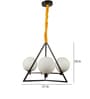 White Glass Single Hanging Light