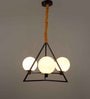 White Glass Single Hanging Light