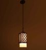 Sloka White Glass Hanging Light
