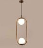 Namiko White Glass Hanging Light
