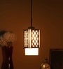 Sloka White Glass Hanging Light