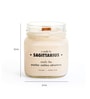 White Glass Vintage Scent Aroma Scented Candles