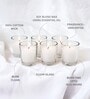 White Glass Votive Candles Set Of 6