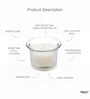 White Glass Votive Candles Set Of 6