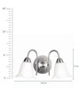 White Glass Wall Light