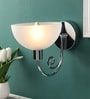 Lense Silver Glass Wall Sconces