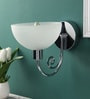 Lense Silver Glass Wall Sconces