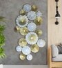 White Gold Iron Round Circel Wall Art