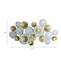 White Gold Iron Round Circel Wall Art