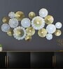 White Gold Iron Round Circel Wall Art