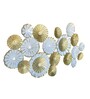 White Gold Iron Round Circel Wall Art