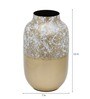 White Gold Premium Flower Metal Vase