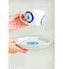 White Good Vibes Evil Eye Ceramic Cup & Saucer Set of 1
