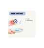 White Good Vibes Evil Eye Ceramic Cup & Saucer Set of 1