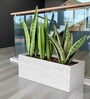 White GT Marble rectangular 2411 Planter