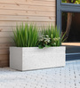 White GT Marble rectangular 3613 Planter
