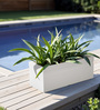 White GT rectangular 218 Planter