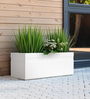 White GT rectangular 3613 Planter