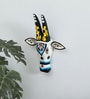 White Handcrafted Cow Sclupture Mango Wood Wall Mask