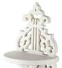 White Handcrafted Solid Wood Traditional Wall Shelf