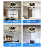 White Illiana ceiling Light  Cluster Hanging Lights