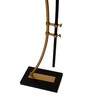 White Iron & Cloth Shade Club Floor Lamp With Iron Base
