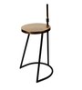 Vigo White Cloth Shade Shelf Floor Lamp With Iron Base