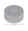 White Iron 3W  Round Surface Light